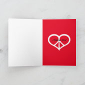 Vredesliefde en bedankkaart (Binnen)