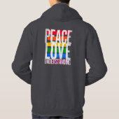 Vredesliefde en begrip hoodie (Achterkant)