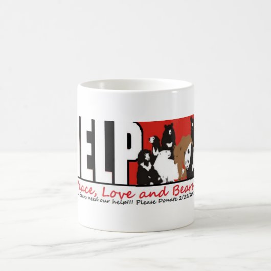 vredesliefde en beren koffiemok (Center)