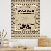 Vredesliefde en eenheid poster (Keuken)