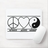 Vredesliefde en evenwicht muismat (Met muis)