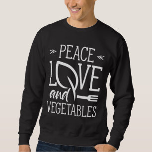 Vredesliefde en groenten Vegetarian Garden Veggie Trui