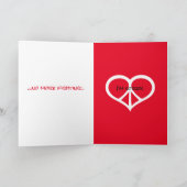 Vredesliefde en het spijt me kaart (Binnen)