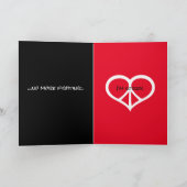 Vredesliefde en het spijt me kaart (Binnen)