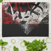 Vredesliefde en hoop #3 theedoek (Gevouwen)