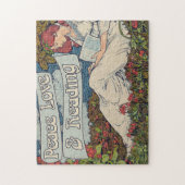 Vredesliefde en lezen legpuzzel (Verticaal)