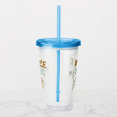 Vredesliefde en nationale muziek acryl drinkbeker (Rechts)