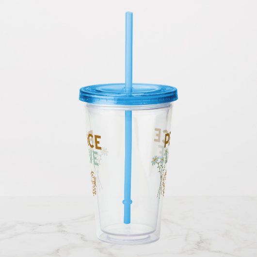 Vredesliefde en nationale muziek acryl drinkbeker (Rechts)