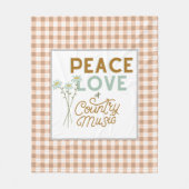 Vredesliefde en nationale muziek fleece deken (Voorkant)