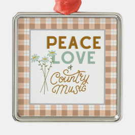 Vredesliefde en nationale muziek metalen ornament