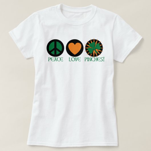 Vredesliefde en Pinches T-shirt (Design voorkant)