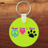 Vredesliefde en poten sleutelhanger (Voorkant)