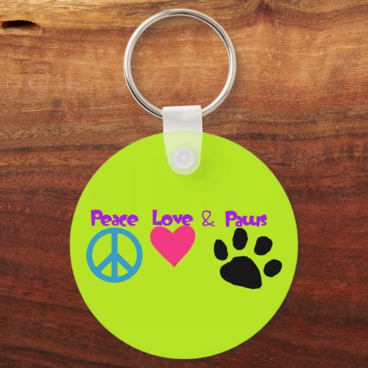 Vredesliefde en poten sleutelhanger (Voorkant)
