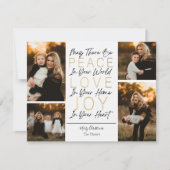 Vredesliefde en vreugde in je hart feestdagenkaart (Voorkant)