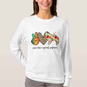 Vredesliefde Grote Pyreneeën Vrees geld voor Honde T-shirt