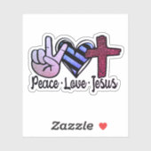 Vredesliefde Jezus Sticker (Vel)