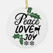 Vredesliefde Keramisch Ornament (Voorkant)