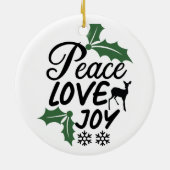 Vredesliefde Keramisch Ornament (Achterkant)