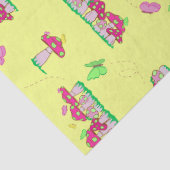 Vredesliefde Paddenstoelen Cadeautas Tissuepapier (Detail)
