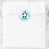 vredesliefde panda ronde sticker (Tas)