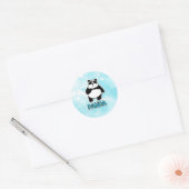 vredesliefde panda ronde sticker (Envelop)