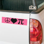 vredesliefde pi bumpersticker (Op Truck)