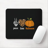 vredesliefde Skeleton herfst Pumpkin leopard Hallo Muismat (Met muis)