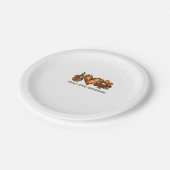 Vredesliefde Thanksgiving Gobble Turkey Thanksgivi Papieren Bordje (Gekanteld)