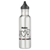 Vredesliefde Verpleegkundigen Waardering Waterfles (Rechts)