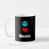 Vredesliefde Westie Koffiemok (Links)