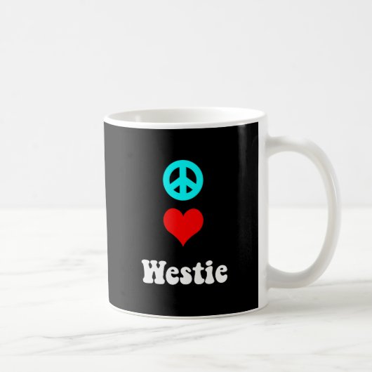 Vredesliefde Westie Koffiemok (Rechts)