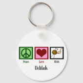 Vredesliefdes en -breien sleutelhanger (Achterkant)