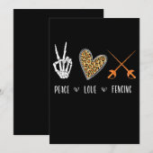 Vredesliefdescensuur voor vrouwen feestdagenkaart (Voorkant / Achterkant)