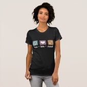 Vredesliefdesdieren (twee poten) t-shirt (Voorkant volledig)