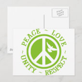 Vredesliefdeseenheid Respect Briefkaart (Voorkant / Achterkant)
