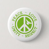 Vredesliefdeseenheid Respect Ronde Button 5,7 Cm (Voorkant)