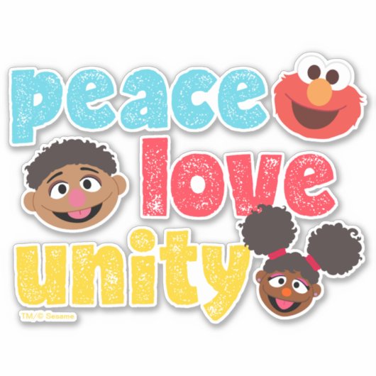 Vredesliefdeseenheid Sticker (Voorkant)