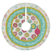 Vredesliefdesfeestboomrok Kerstboom Rok (Voorkant)