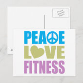 Vredesliefdesfitness Briefkaart (Voorkant / Achterkant)