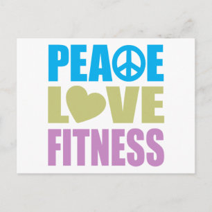 Vredesliefdesfitness Briefkaart