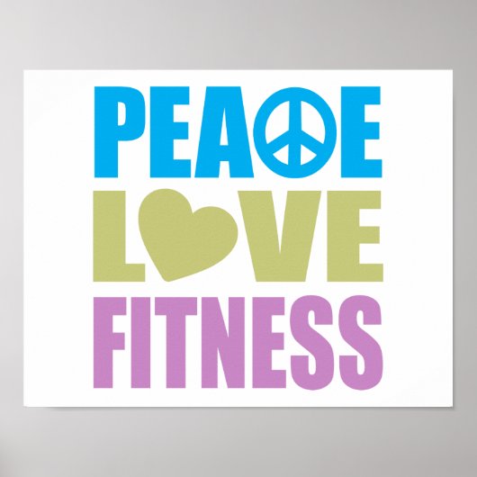 Vredesliefdesfitness Poster (Voorkant)