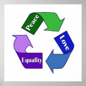 Vredesliefdesgelijkheid Poster (Voorkant)