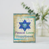 Vredesliefdesgeluk Briefkaart (Staand voorkant)