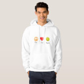 Vredesliefdesgeluk Hoodie (Voorkant volledig)
