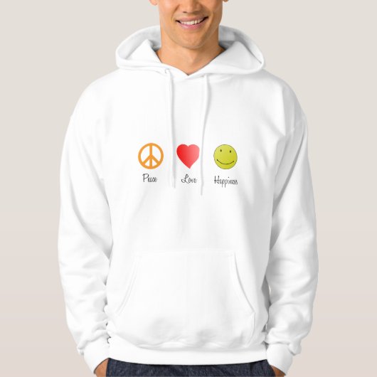 Vredesliefdesgeluk Hoodie (Voorkant)