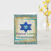 Vredesliefdesgeluk Kaart (Gele Bloem)