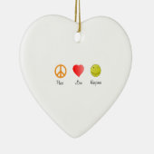 Vredesliefdesgeluk Keramisch Ornament (Rechts)