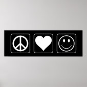 Vredesliefdesgeluk Poster (Voorkant)