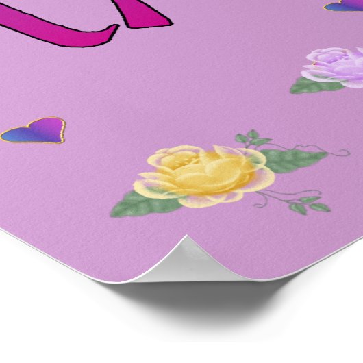 Vredesliefdesgeluk Poster (Hoek)