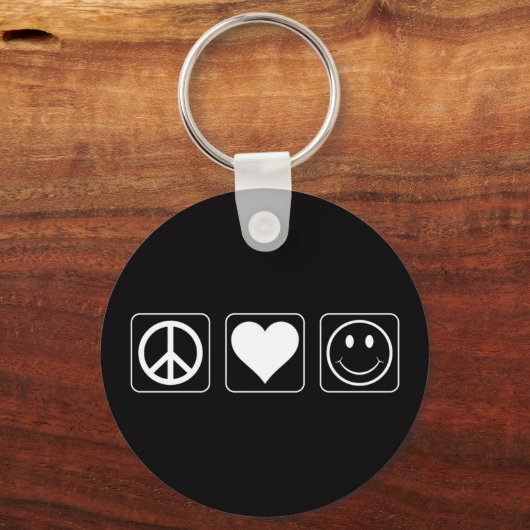 Vredesliefdesgeluk Sleutelhanger (Voorkant)